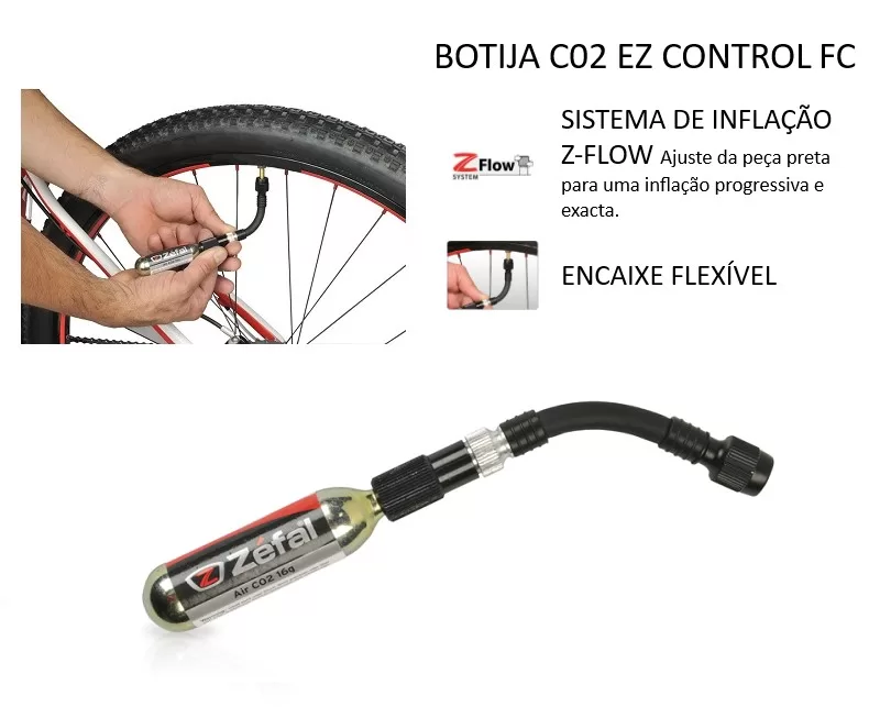 Zefal Kit CO2 Holder + EZ Control + 2 Co2 16 g