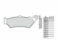 PASTILHAS TRAVAO BREMBO 07BB03SP