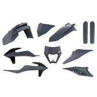 PLASTICOS KTM EXC/F 20-... CINZA ESCURO PS