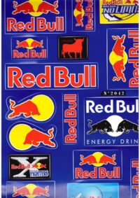 AUTOCOLANTES STICKER REDBULL 2042