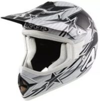 CAPACETE CROSS ACERBIS 4ESTR X-FIBER BR/PR M