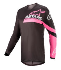 CAMISOLA ALPINSTARS STELLA FLUID CHASER PRETO/ROSA FLUO S