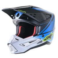 CAPACETE ALPINESTARS S-M5 RAYONE AZUL/BRANCO M