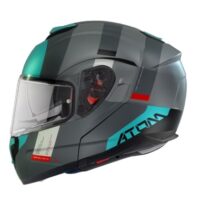 CAPACETE MOTO MT ATOM SV GOREX TIT MATE/TURQ 5-M