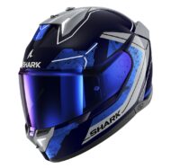 CAPACETE SHARK SKWAL i3 RHAD AZUL/CROMADO/PRATA L