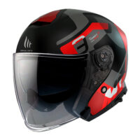 CAPACETE MOTO MT THUNDER 3 SV JET SILTON VERMELHO MATE