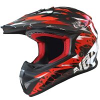 CAPACETE CROSS CRIANÇA NOEND CRACKED VERMELHO YL