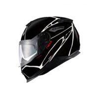 CAPACETE NEXX Y.100 B-SIDE PRETO/BRANCO