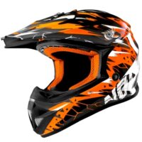 CAPACETE CROSS CRIANÇA NOEND CRACKED LARANJA YL
