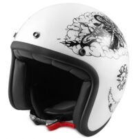CAPACETE JET NOEND TRIBUTE TO FLUOR BRANCO