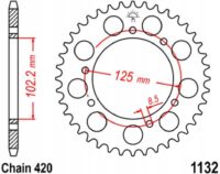 CREMALHEIRA JTR1132-53D DERBI SENDA