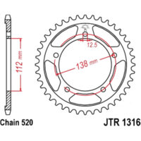 CREMALHEIRA JTR1316-39D HONDA NC 700/750