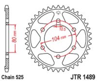 CREMALHEIRA JTR1489-40D KAWASAKI