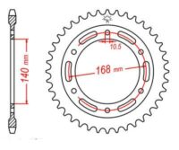 CREMALHEIRA JTR3-42D (BMW F 650/700/800) ZINCO PRETO