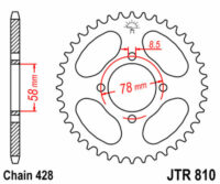 CREMALHEIRA JTR810-41D SUZUKI GN125
