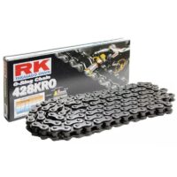 CORRENTE MOTO RK 428KRO 132E C/ORINGS PRETO