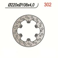 DISCO TRAVAO TRAS NG 302 Ø220 x Ø108 x 4