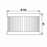FILTRO OLEO MEIWA S3006 (=HF137)