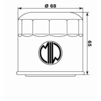 FILTRO OLEO MEIWA S3011 (=HF138)