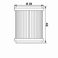 FILTRO OLEO MEIWA Y4014 (=HF141)
