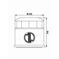 FILTRO OLEO MEIWA H1015 (=HF204)