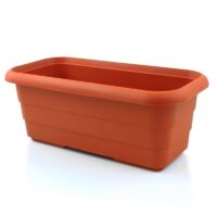 FLOREIRA PLASTICA DIREITA CASTANHO 45CM