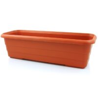 FLOREIRA PLASTICA DIREITA CASTANHO 65CM