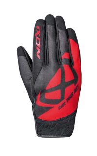 LUVAS MOTO IXON RS SLICKER PRETO/VERMELHO S