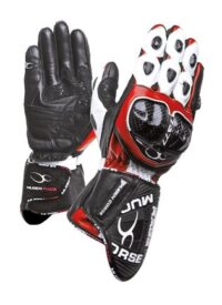 LUVAS MOTO MUGEN RACE 1461 BRANCO/PRETO/VERMELHO M