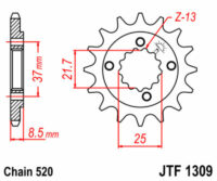 PINHAO JTF1309-14D   HONDA/POLARIS