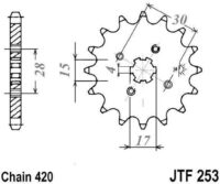 PINHAO JTF253-16D HONDA NSR/CRM50