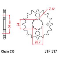 PINHAO JTF517-16D KAWASAKI ZX-12R / ZZR1100/1200/1400