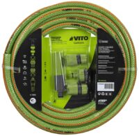 KIT REGA COMPLETO COM MANGUEIRA VITO 19MM - 3/4" 25M