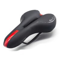 SELIM MTB ANTIPROSTATICO GEL TEKMAX TK-18109  PRETO/VERMELHO