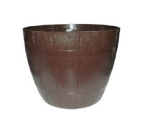 VASO PLASTICO DECORATIVO CHOCOLATE 8L