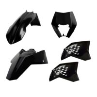 PLASTICOS KTM EXC/F 08-11 PRETO PS