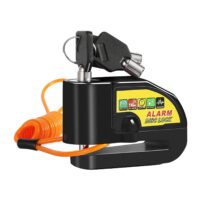 CADEADO P/DISCO C/ALARME E AVISADOR 5.5MM PRETO SJ