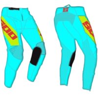 CALÇAS OFF-ROAD SQUADRA DIRTRIDE BASIC CYANO/AM. FLUO 40