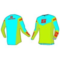 CAMISOLA OFF-ROAD SQUADRA DIRTRIDE BASIC CYANO/AM FLU XL