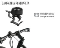 CAMPAINHA BICICLETA PIING PRETA