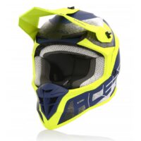 CAPACETE CROSS ACERBIS LINEAR AMARELO/AZUL S