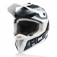 CAPACETE CROSS ACERBIS LINEAR BR/AZ CLARO S