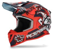 CAPACETE CROSS ACERBIS LINEAR AZUL/VERM L