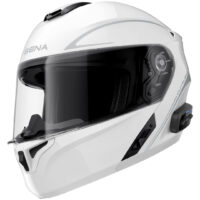 CAPACETE SENA OUTRUSHHR C/ INTERCOM MESH BRANCO XL