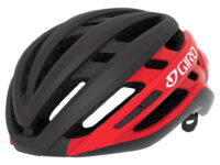 CAPACETE BICICLETA GIRO AGILIS PRETO/VERM BRILH. FADE L