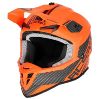 CAPACETE CROSS ACERBIS LINEAR PRETO/LARANJA M