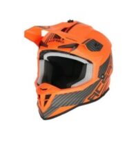 CAPACETE CROSS ACERBIS LINEAR PRETO/LARANJA XXL