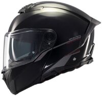 CAPACETE MOTO MODULAR MT ATOM 2 SV SOLID PRETO BRILHO