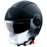 CAPACETE MOTO MT VIALE SV S SOLID PRETO MATE