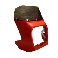 CARENAGEM DE FAROL LOTUS/FUEGO S/OPTICA VERMELHO